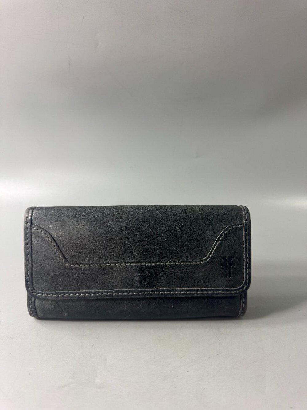 Frye Melissa Leather Wallet, Gray